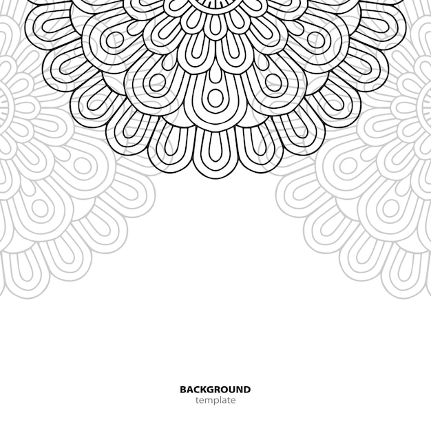 Patrón sin costuras. Elemento decorativo de mandala.