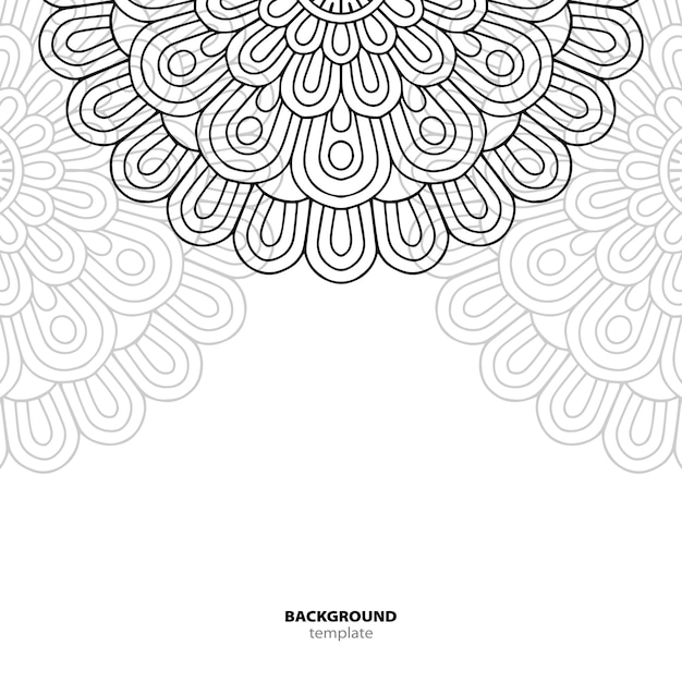 Patrón sin costuras. Elemento decorativo de mandala.