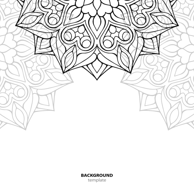 Patrón sin costuras. Elemento decorativo de mandala.