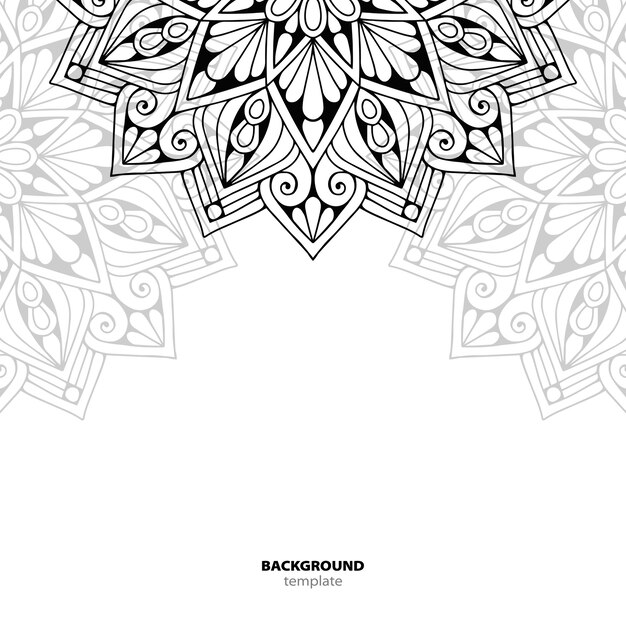 Patrón sin costuras. Elemento decorativo de mandala.