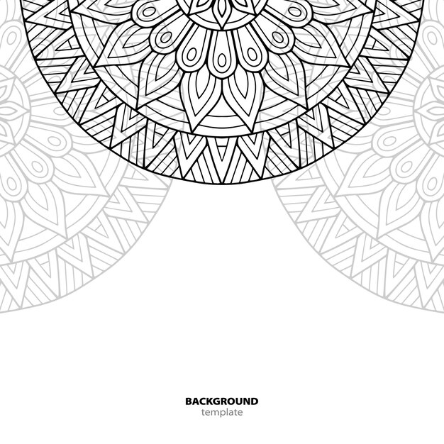 Patrón sin costuras. Elemento decorativo de mandala.