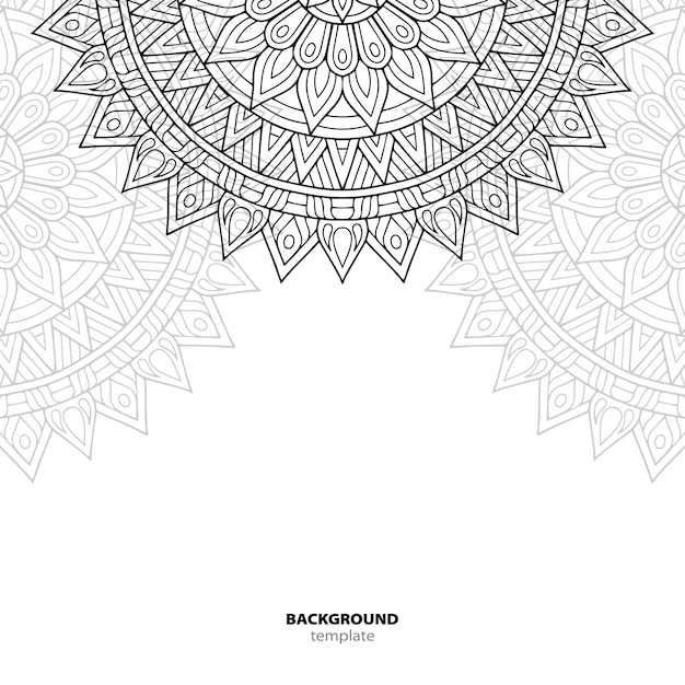 Patrón sin costuras. Elemento decorativo de mandala.