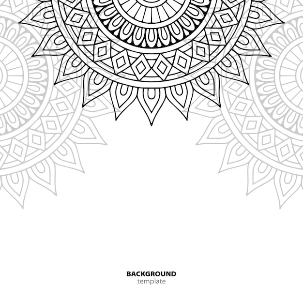 Patrón sin costuras. Elemento decorativo de mandala.