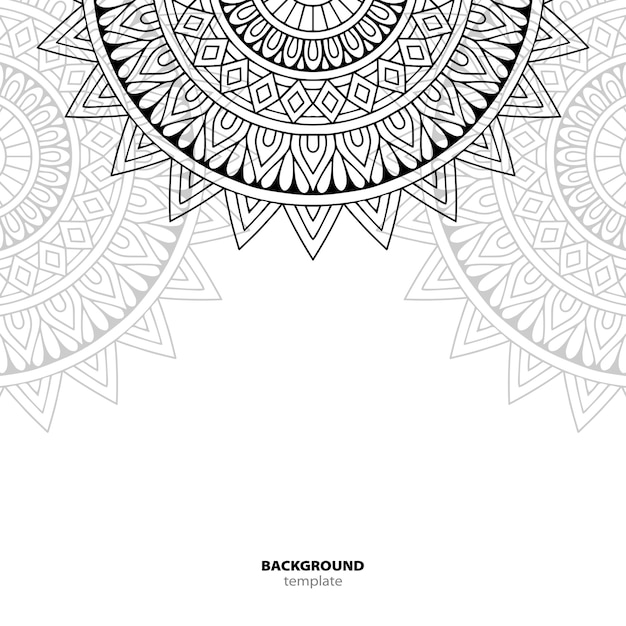 Patrón sin costuras. Elemento decorativo de mandala.