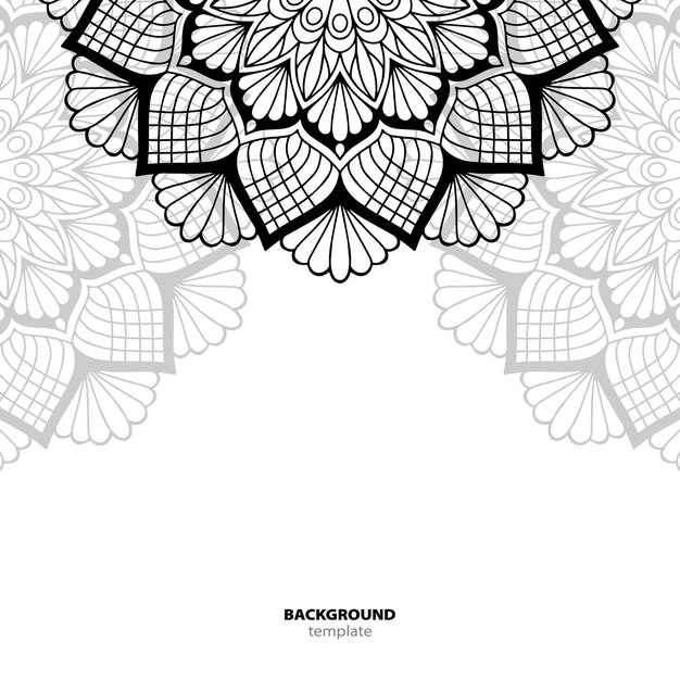 Patrón sin costuras. Elemento decorativo de mandala.