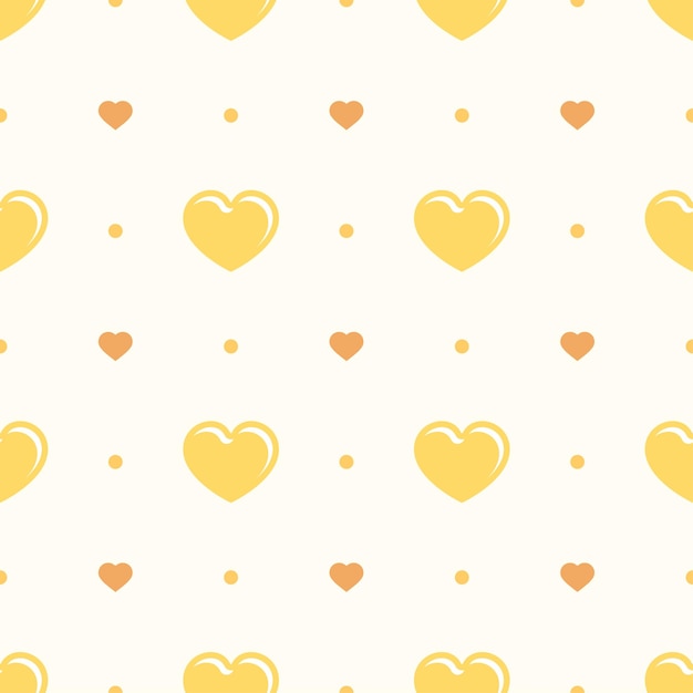 Patrón sin costuras Elementos abstractos Color Corazones con flores Vector Diseño Estilo Fondo Bandera