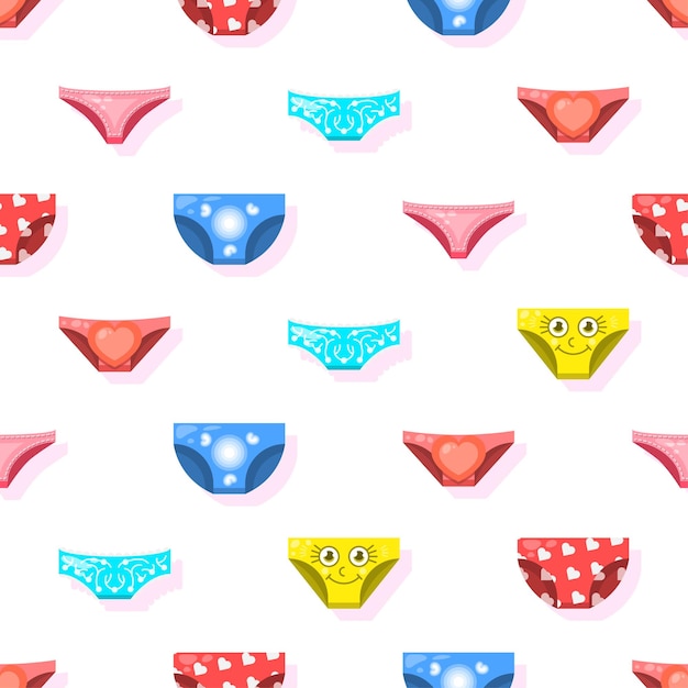 Patrón sin costuras Elementos abstractos Panty Calzoncillos Use Vector Diseño Estilo Ilustración de fondo