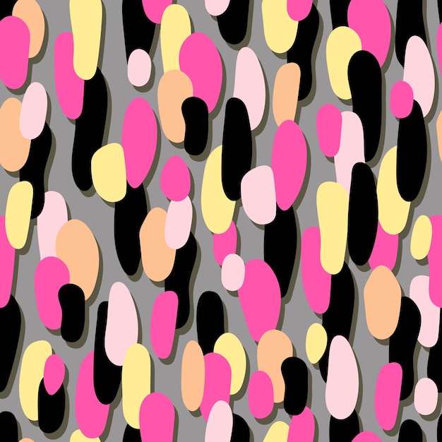 Patrón sin costuras con elementos de decoración abstractos