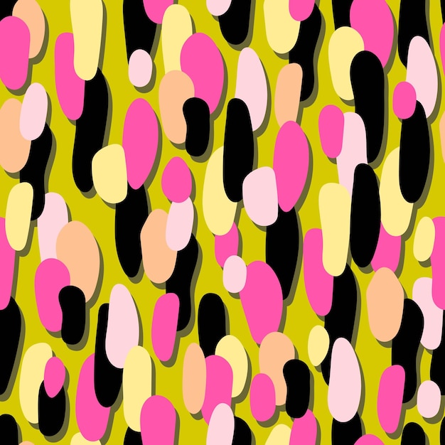Patrón sin costuras con elementos de decoración abstractos