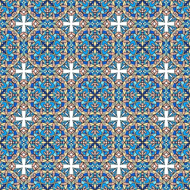 Patrón sin costuras. elementos decorativos vintage. fondo dibujado a mano. islam, árabe, indio, motivos otomanos. perfecto para imprimir sobre tela o papel.