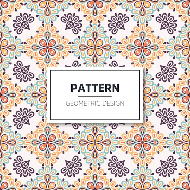 Patrón sin costuras. Elementos decorativos vintage