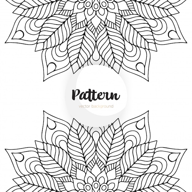 Patrón sin costuras. Elementos decorativos vintage