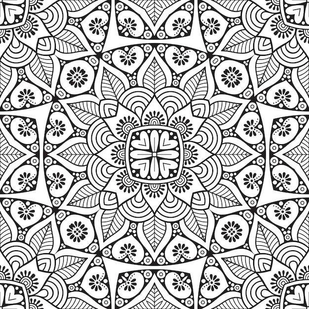 Patrón sin costuras. Elementos decorativos vintage