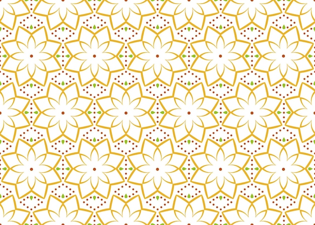 patrón sin costuras con elementos florales geométricos para vestido de lino textil telón de fondo de verano brillante