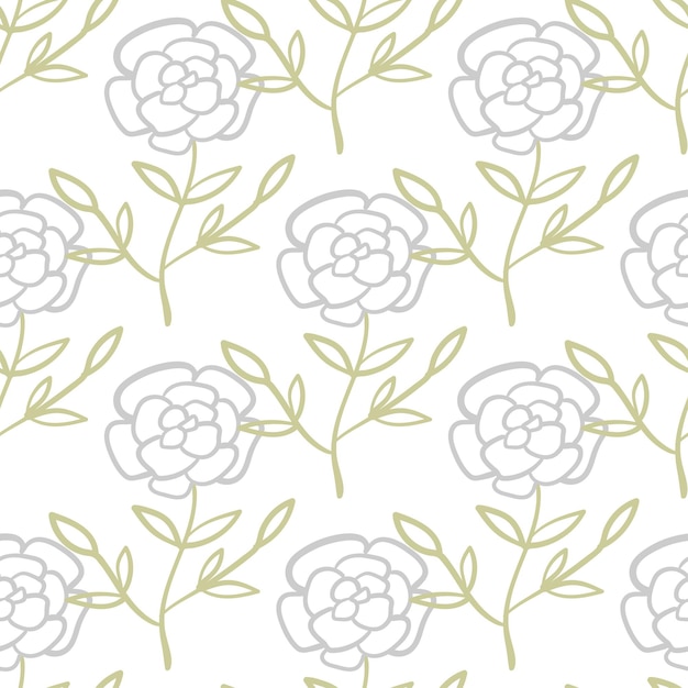 Patrón sin costuras con elementos florales y herbales Textura decorativa para papel tapiz textil papelería scrapbook web papel de regalo
