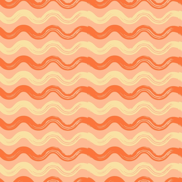 Patrón sin costuras con elementos de trazos de pincel Ilustración vectorial