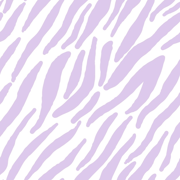 Patrón sin costuras con estampado de piel de cebra lila. Patrón animal para tela, textiles para el hogar, papel de regalo.