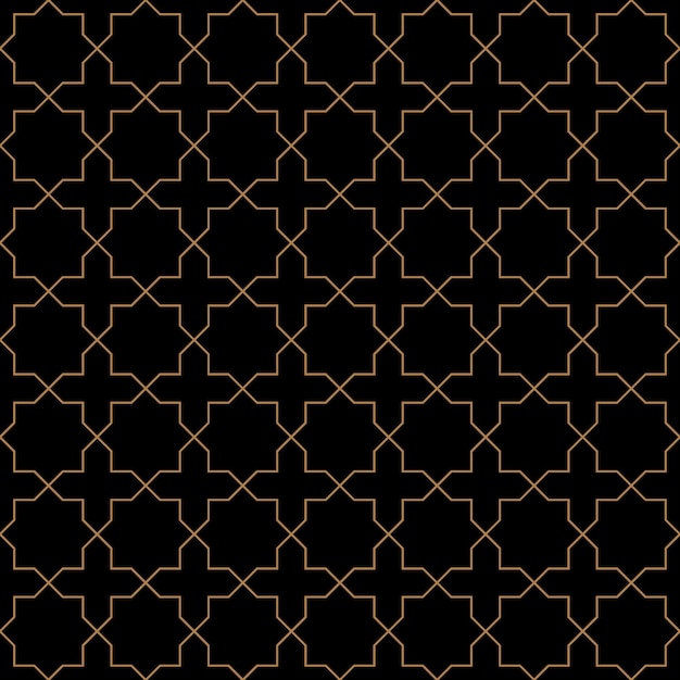 Patrón sin costuras en estilo árabe auténtico Ilustración de textura de estrellas vectoriales