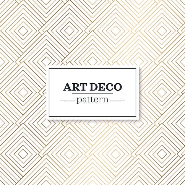 Patrón sin costuras en estilo Art Deco