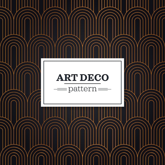Patrón sin costuras en estilo Art Deco