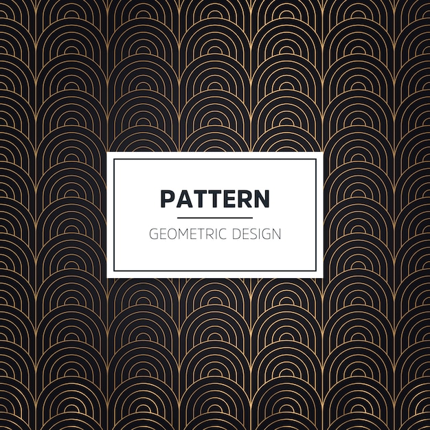 Patrón sin costuras en estilo Art Deco