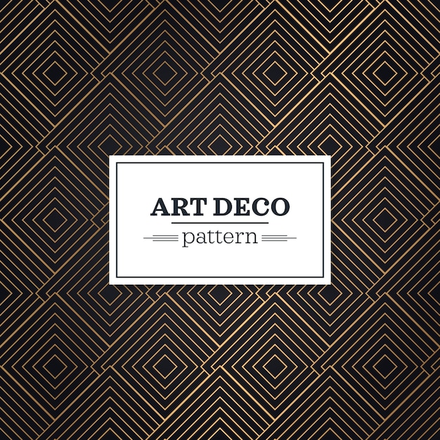 Patrón sin costuras en estilo Art Deco