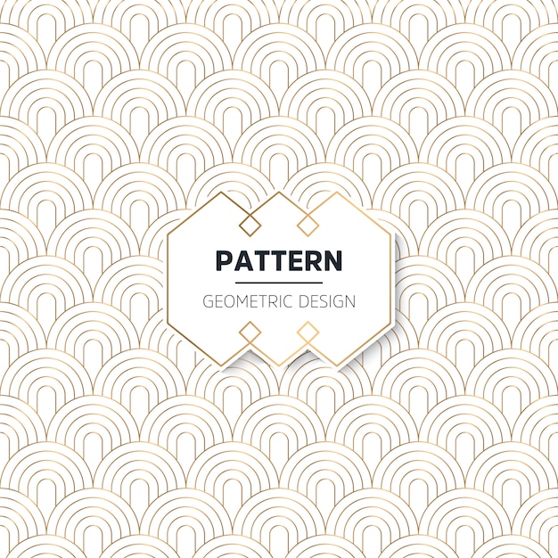 Patrón sin costuras en estilo Art Deco