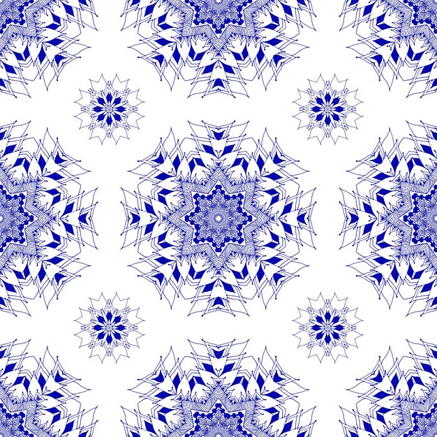 Patrón sin costuras en estilo boho vintage étnico