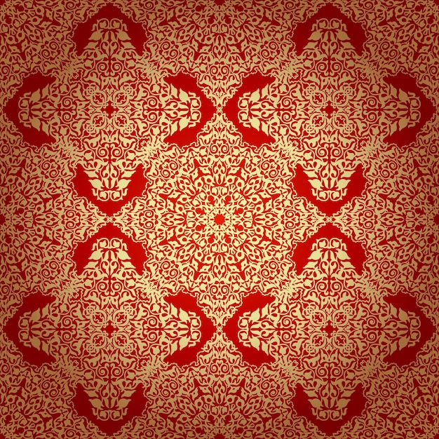 Patrón sin costuras en estilo étnico mosaico