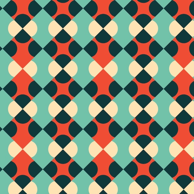 Patrón sin costuras en estilo retro, descarga vectorial