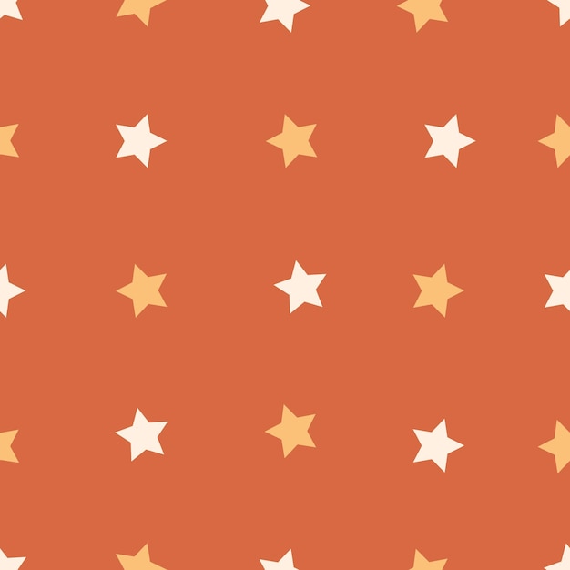 Patrón sin costuras de estrellas. Estampado textil estrella. Fondo lindo vector para tela, papel