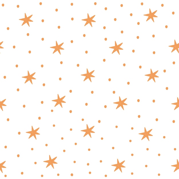 patrón sin costuras con estrellas en estilo doodle patrón festivo brillante para las vacaciones