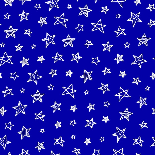 Patrón sin costuras con estrellas