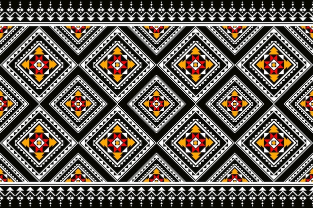 Patrón sin costuras étnico Fondo geométrico tribal Ornamento boho Diseño de patrones navajo