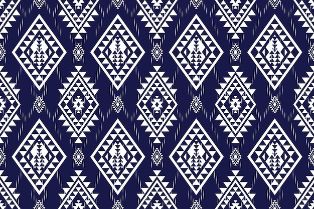 Patrón sin costuras étnico Ikat estilo geométrico indio textura vectorial étnica tribal sin costuras a rayas.