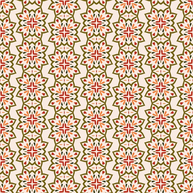 patrón sin costuras con filas verticales de flores geométricas para papel tapiz de envoltura textil de tela