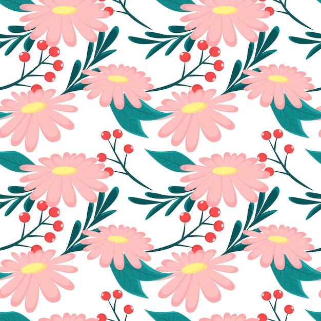 Patrón sin costuras de flor de margarita Fondo sin fin de primavera Lindo vector Ilustración