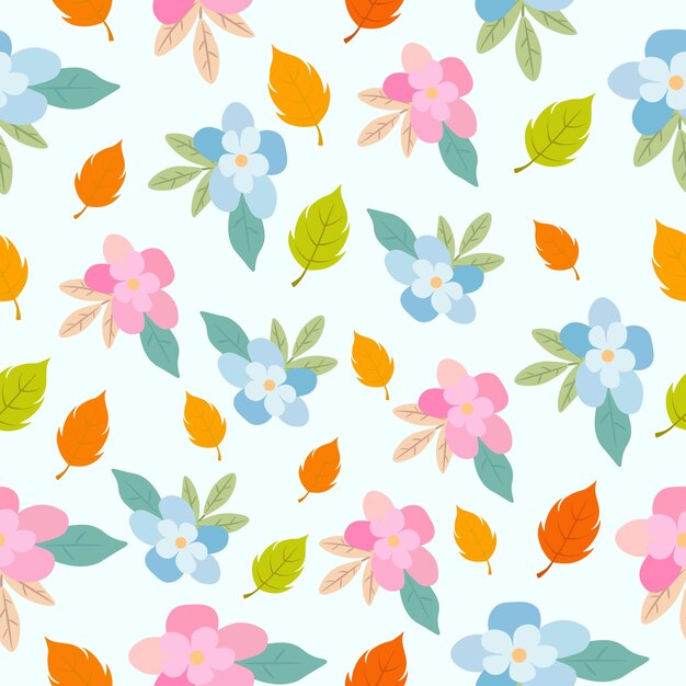 Patrón sin costuras floral mínimo Ilustración de vector de color beige xA