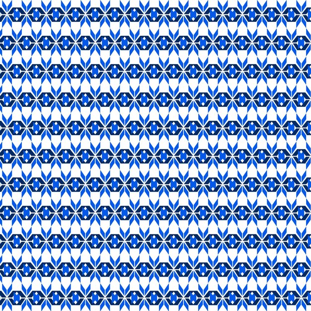 patrón sin costuras de flores azules sobre un fondo blanco
