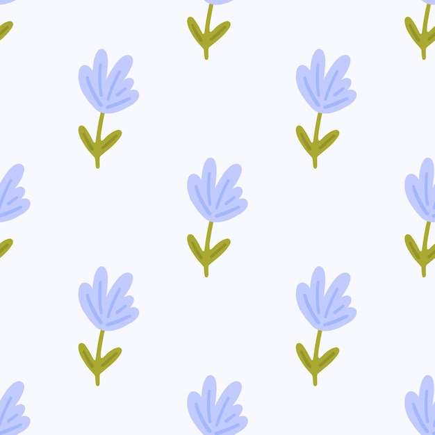 Patrón sin costuras de flores Ilustración vectorial de la naturaleza para tela Papel de embalaje para ropa infantil Textiles para niños