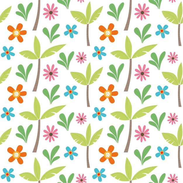 El patrón sin costuras de las flores tropicales