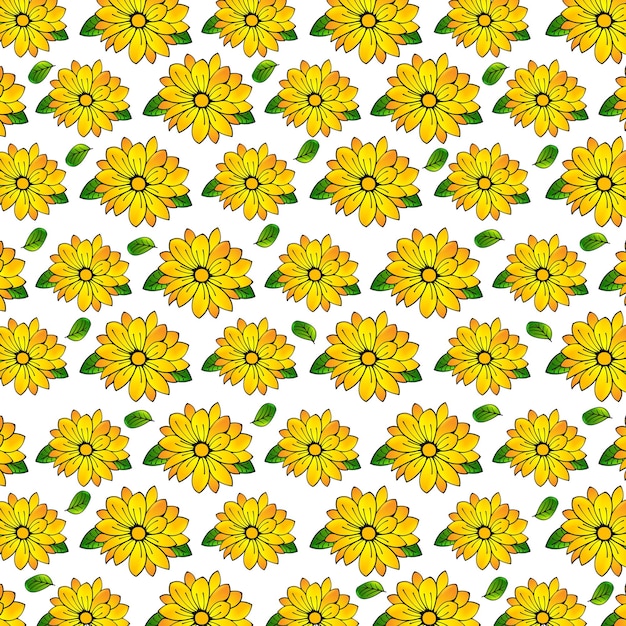 Patrón sin costuras con flores