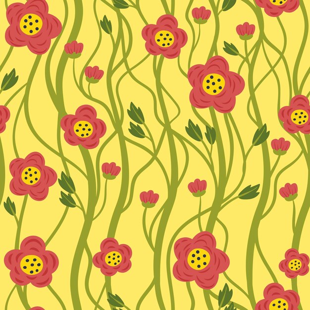 El patrón sin costuras de Flower Power