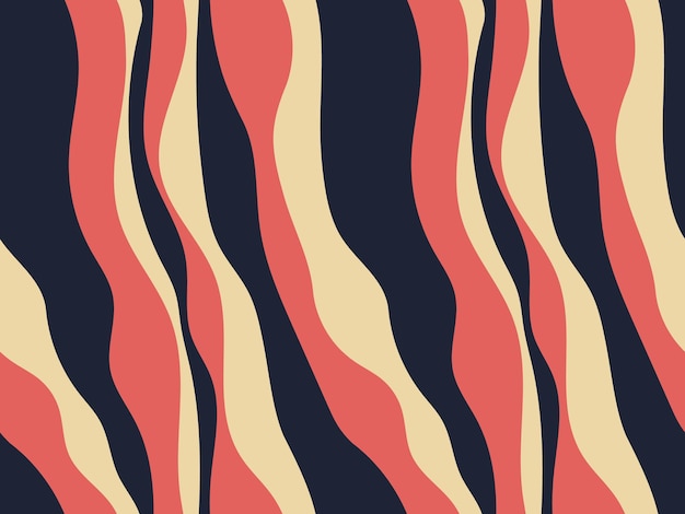 Patrón sin costuras Fondo abstracto con rayas y formas bonitas hilos Diseño gráfico vectorial