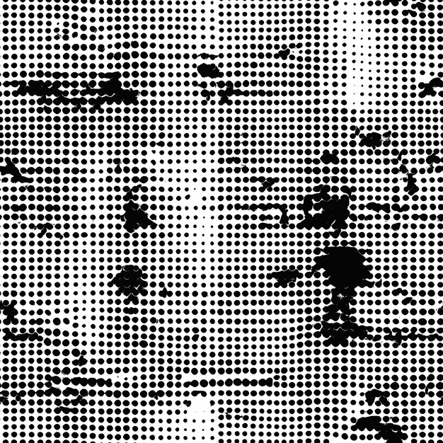 Patrón sin costuras fondo áspero textura grunge negro y blanco