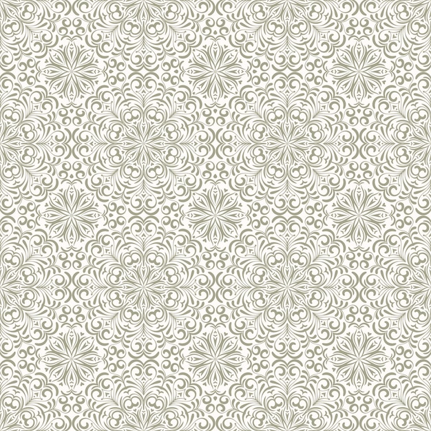 Patrón sin costuras en fondo de encaje ornamental oriental para tapices de pañuelo de seda textil