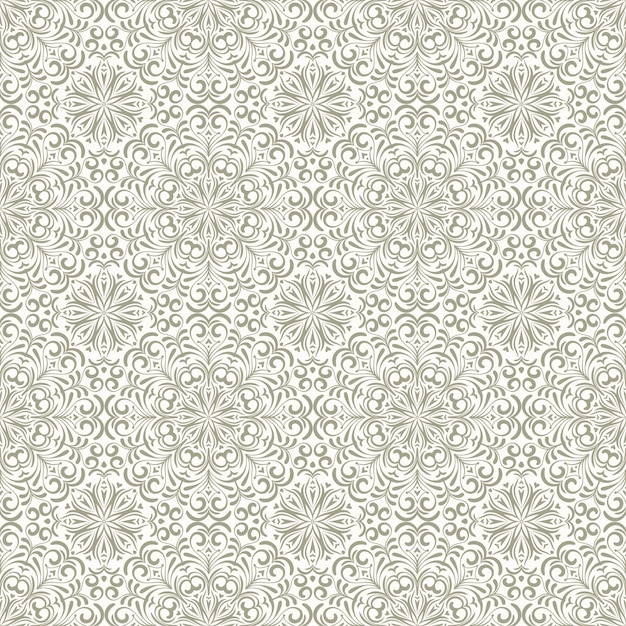 Patrón sin costuras en fondo de encaje ornamental oriental para tapices de pañuelo de seda textil