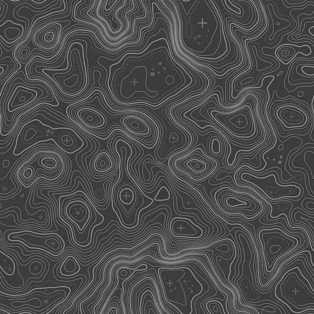 Patrón sin costuras fondo de mapa topográfico con espacio para copiar textura sin costuras línea topografía mapa contorno fondo cuadrícula geográfica ruta de senderismo de montaña sobre terreno