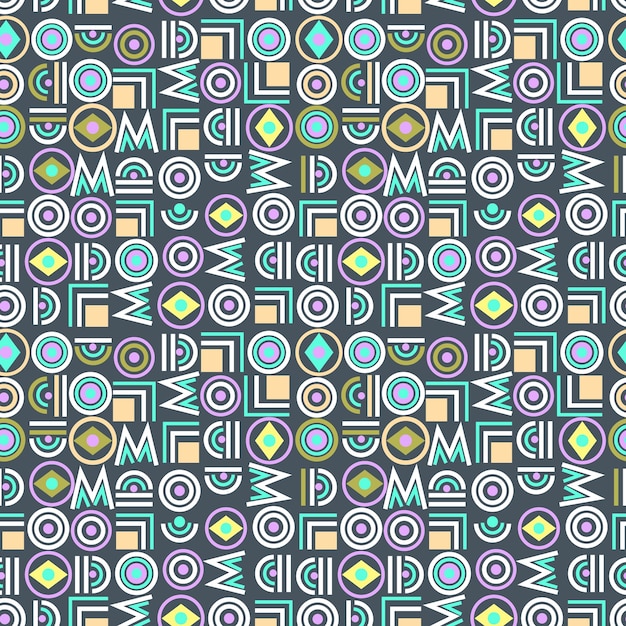 Patrón sin costuras un fondo textil y una obra de arte vectorial abstracta