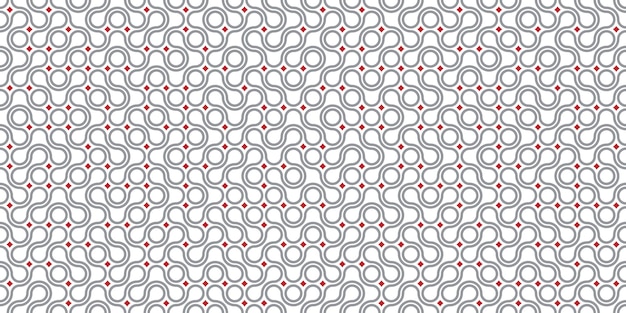 Patrón sin costuras con forma de conexión de círculo Ícono de puntos de Metaball Símbolos de tecnología de integración Movimiento de puntos abstractos Bloques redondos de transición Ilustración de textura vectorial Fondo blanco aislado